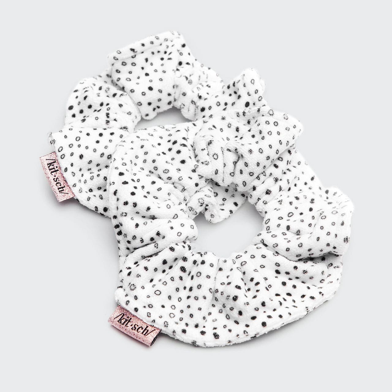 Alternative view of Micro Dot Microfiber Quick-Dry Towel Scrunchies 2pc Set