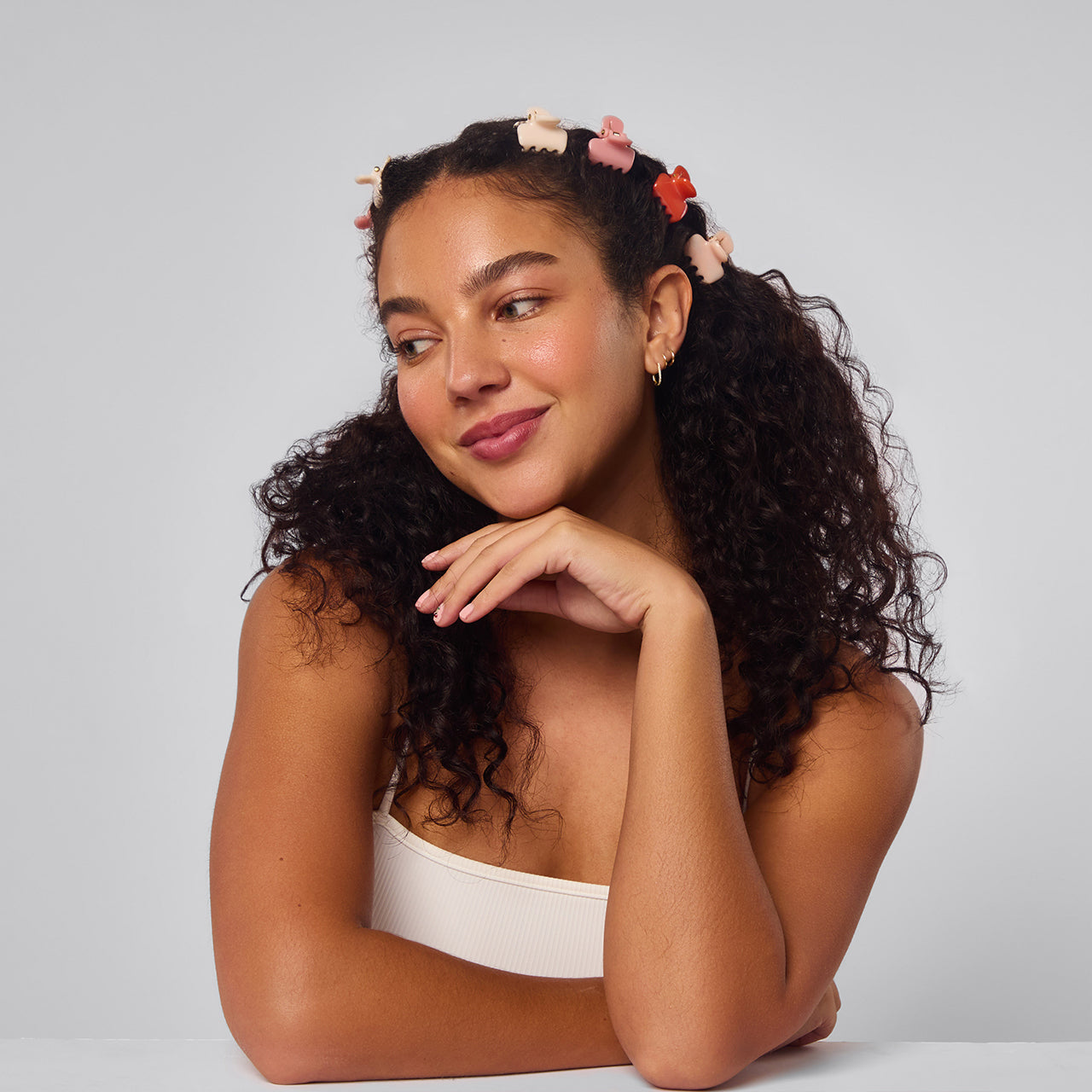 Alternative view of Cherry Blossom Cloud Claw Clips 8pc Set - Mini