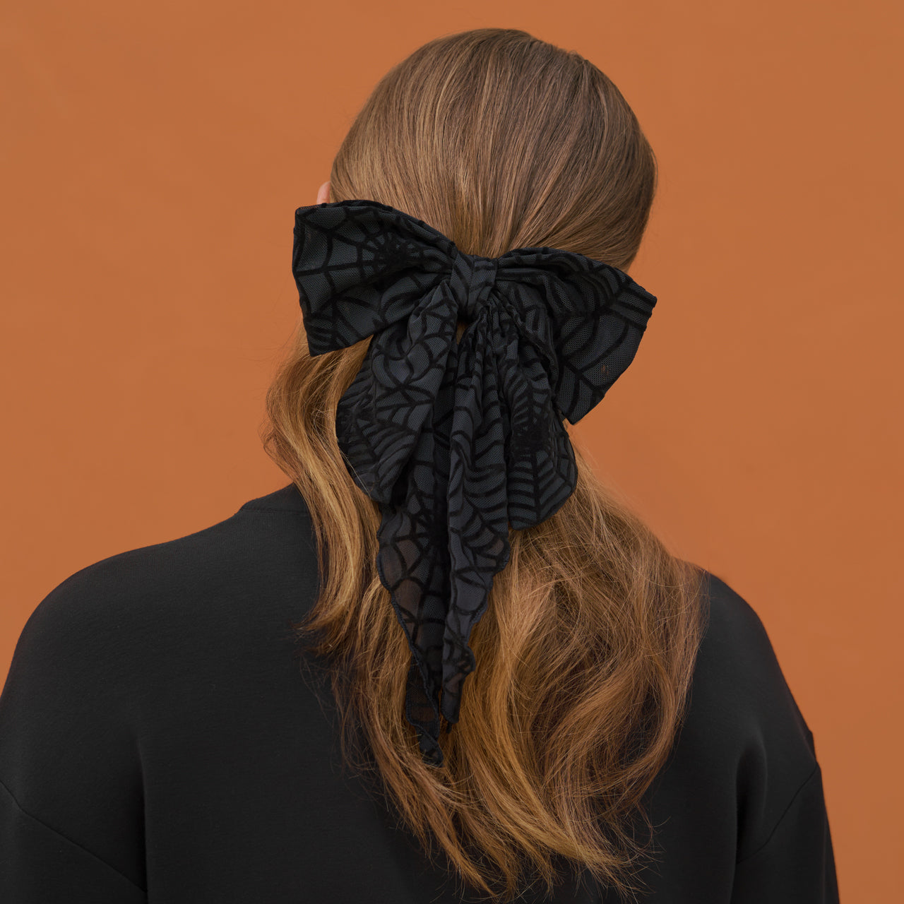 Spiderweb Bow Hair Clip - Image 3