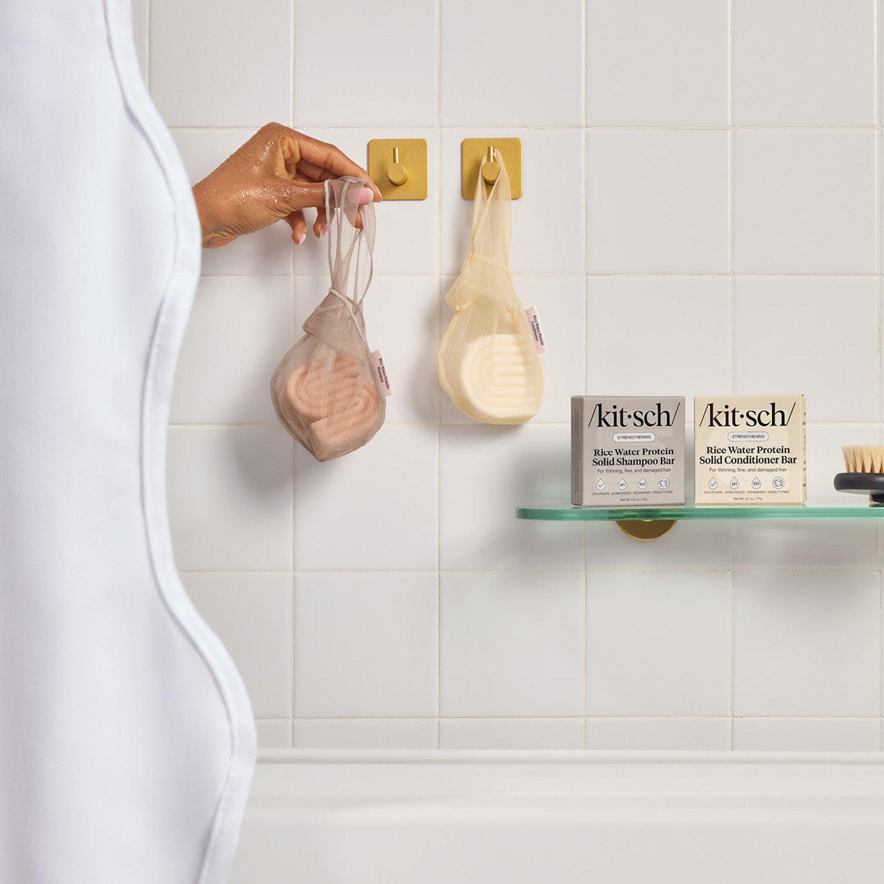 Rice Water Protein Shampoo Bar Saver Bag - Image 4