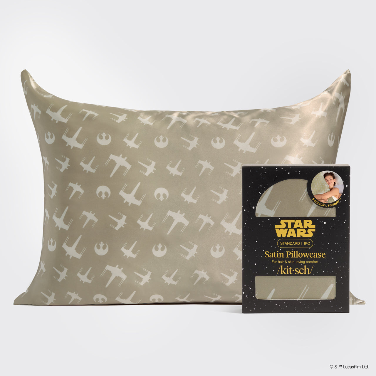 Star Wars & Kitsch Satin Pillowcase in Rebel Alliance