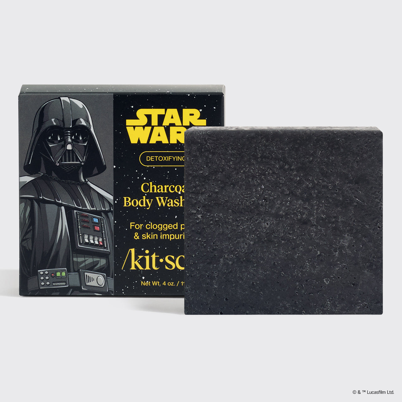 Star Wars & Kitsch Charcoal Detoxifying Solid Body Wash - Darth Detox
