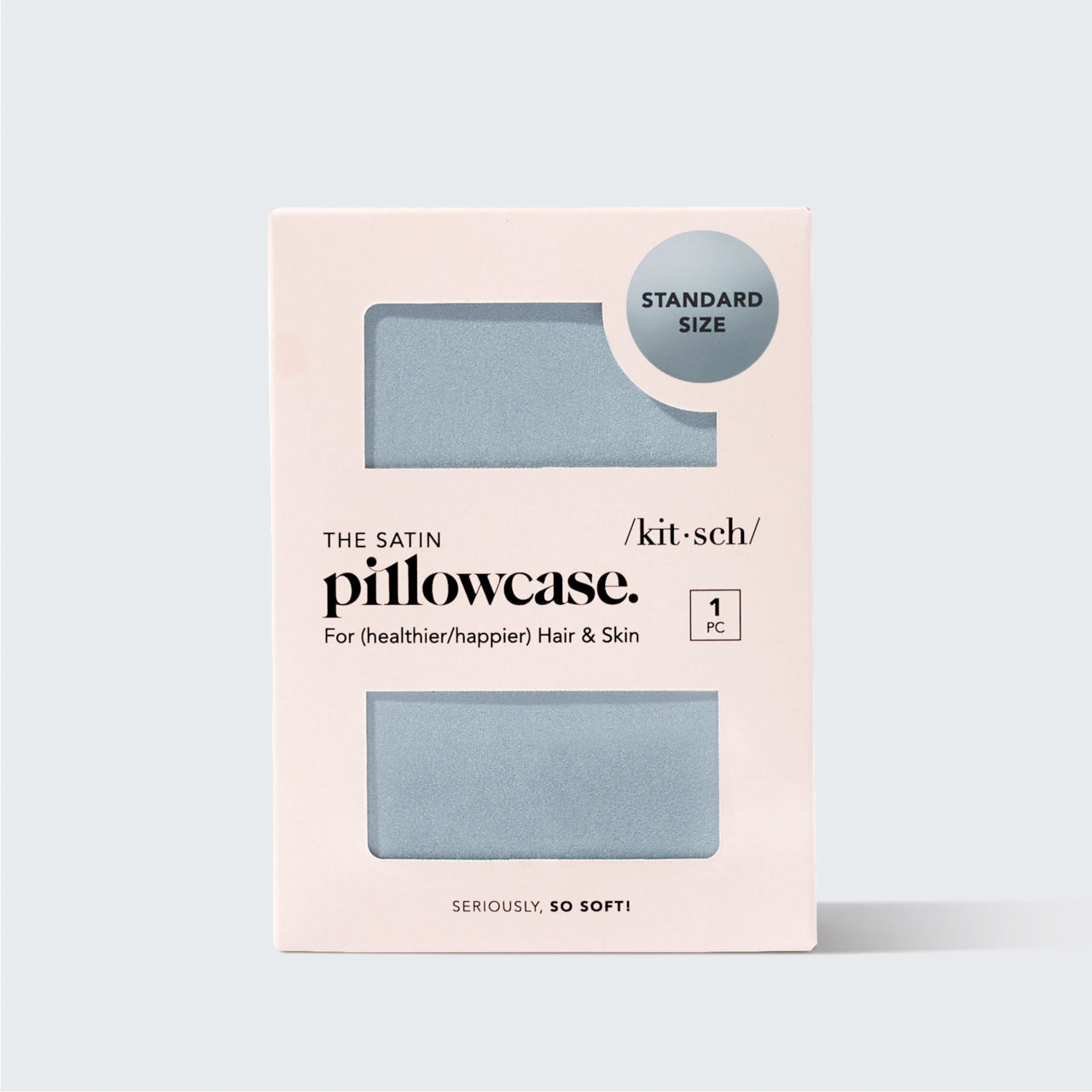 Satin Pillowcase in Haze Blue - Image 3