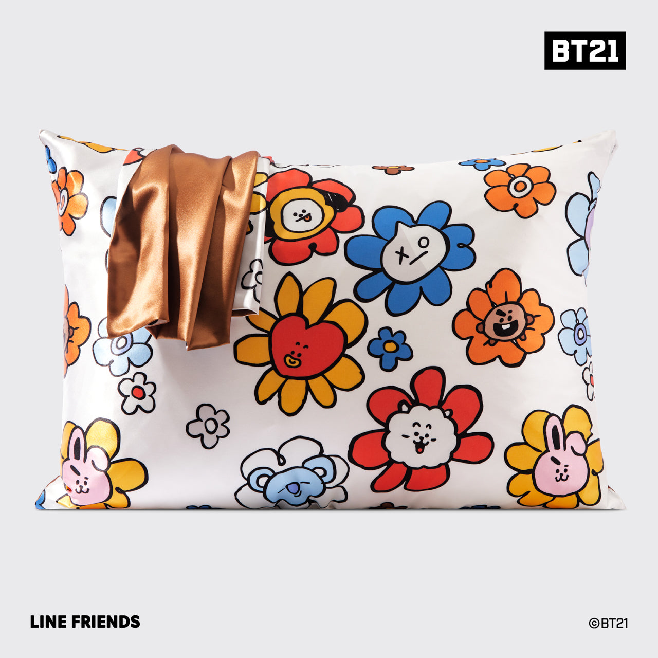 Alternative view of Kitsch x BT21 Satin Pillowcase in SHOOKY