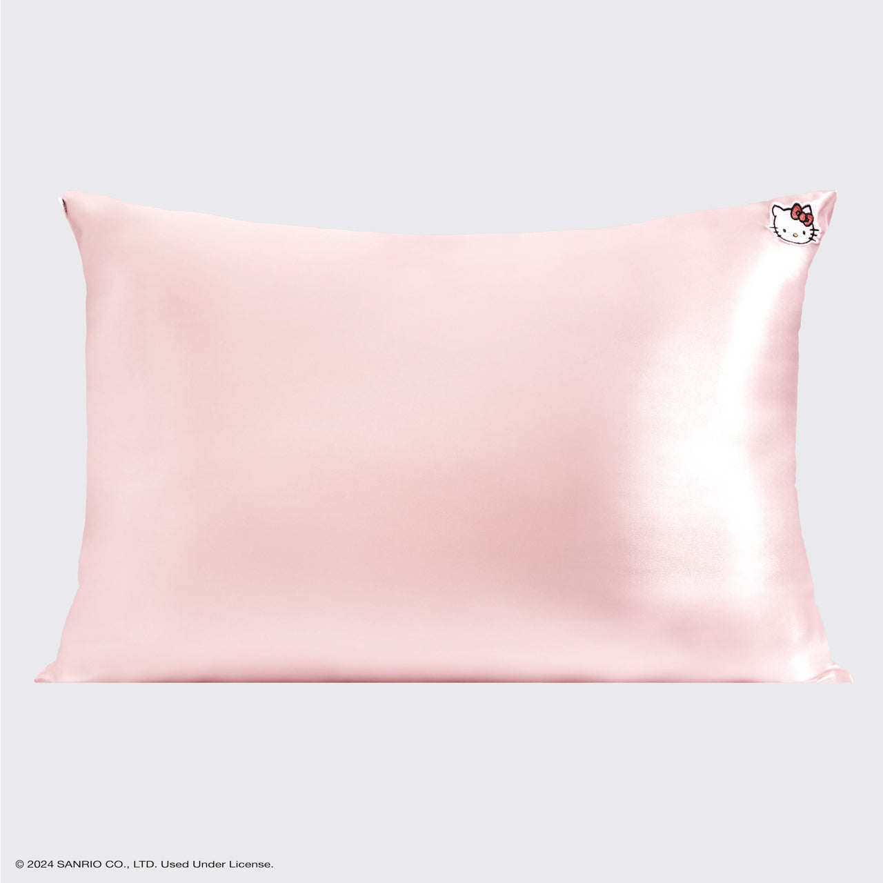 Alternative view of Kitsch x Hello Kitty Satin Pillowcase in Pink Hello Kitty Face