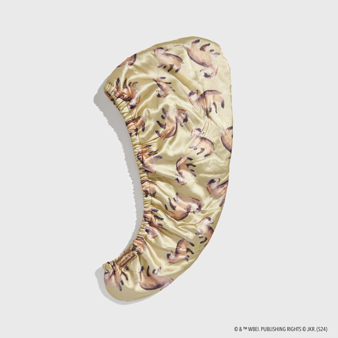 Alternative view of Kitsch x Harry Potter Satin Wrapped Hair Towel in Hufflepuff