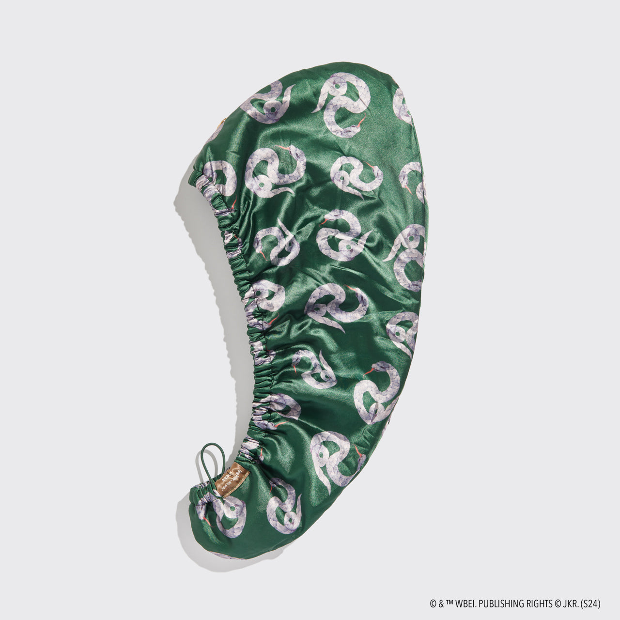 Alternative view of Kitsch x Harry Potter Satin Wrapped Hair Towel in Slytherin