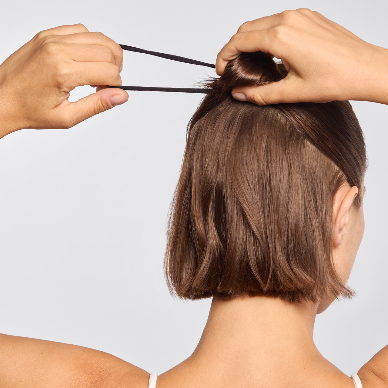 Black Seamless Hair Elastics 8pc Set - Image 3