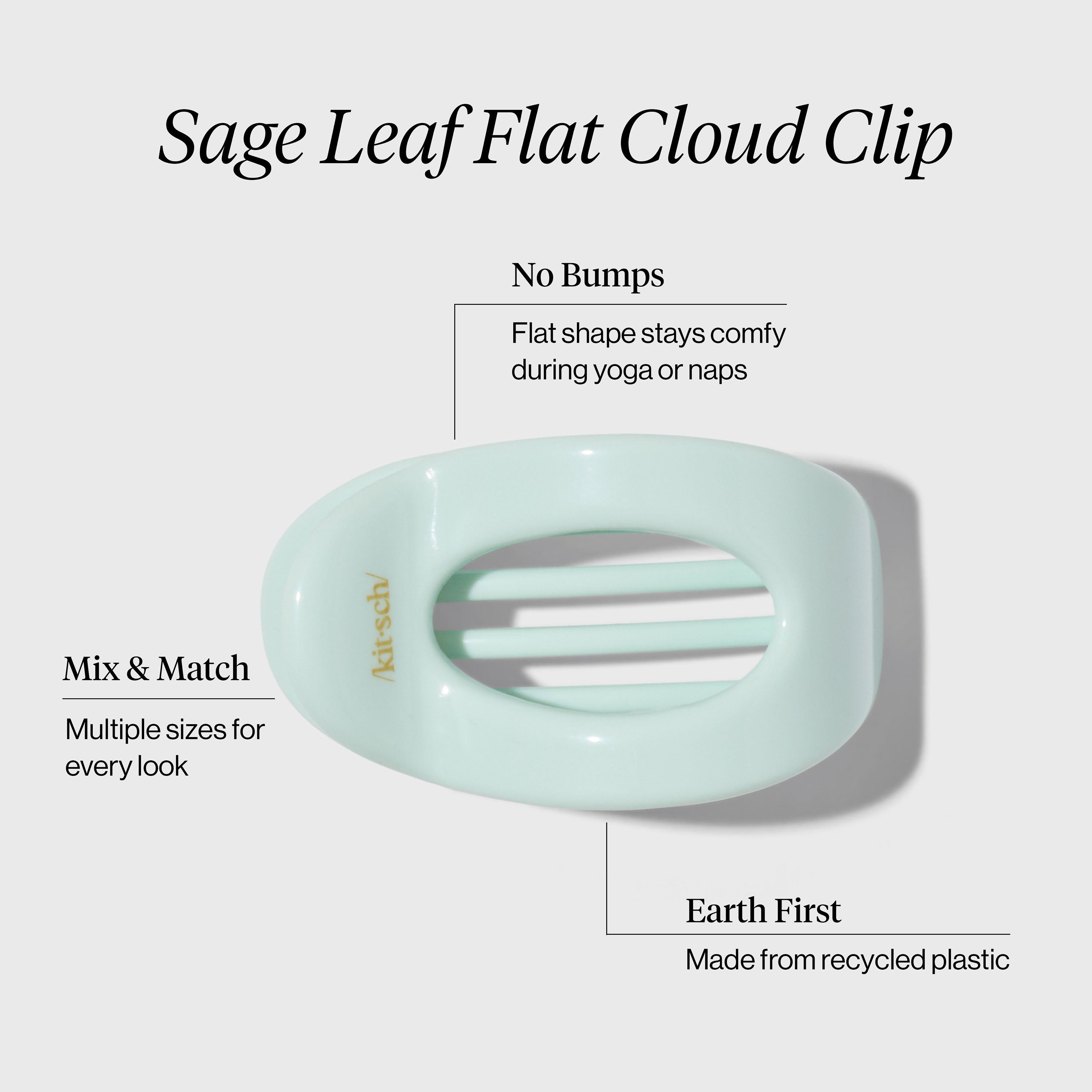 Sage Leaf Flat Cloud Clip - Small - Image 2