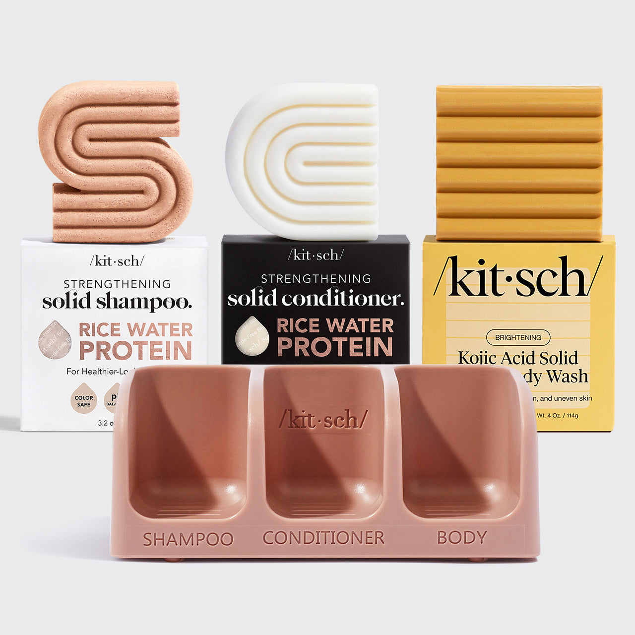 Rice Water Shampoo & Conditioner, Kojic Acid Wash, FREE Terracotta Soap Dish & FREE Shipping