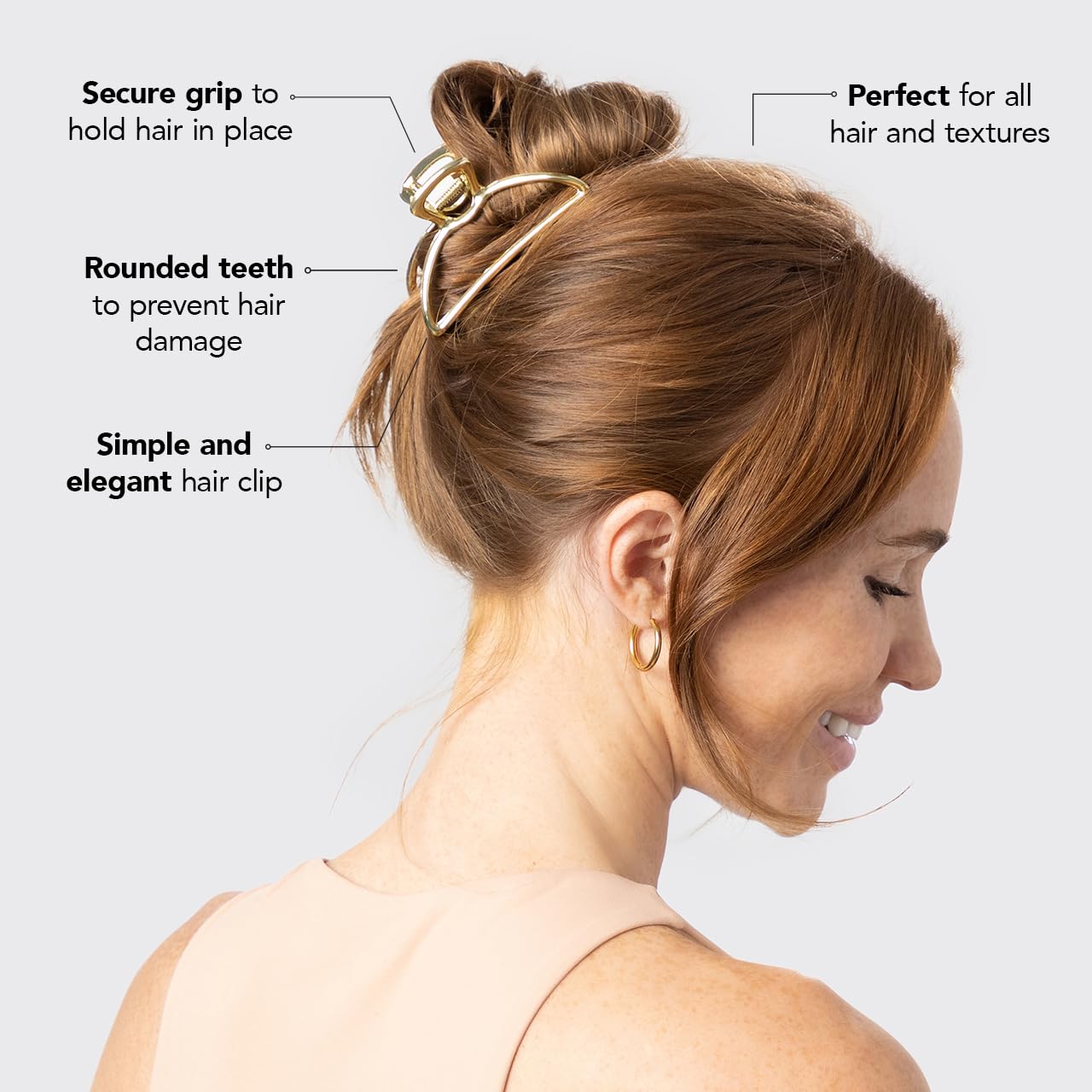 Alternative view of Gold Metal Claw Clip