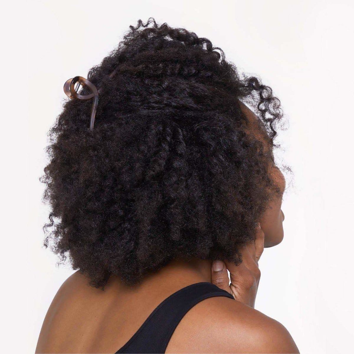 Black & Tort Loop Claw Clips 2pc Set - Large - Image 4